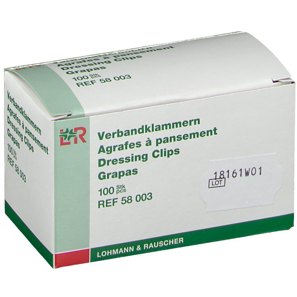 Verbandklammern weiss