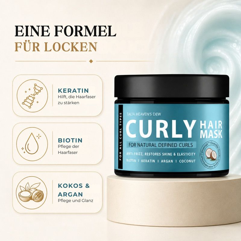 TALIA - Keratin-Haarmaske für Locken