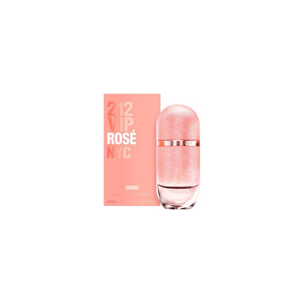 Rosa Flakon und rosa Verpackung. Aufschrift: 212 VIP Rosé NYC. Marke: Carolina Herrera.