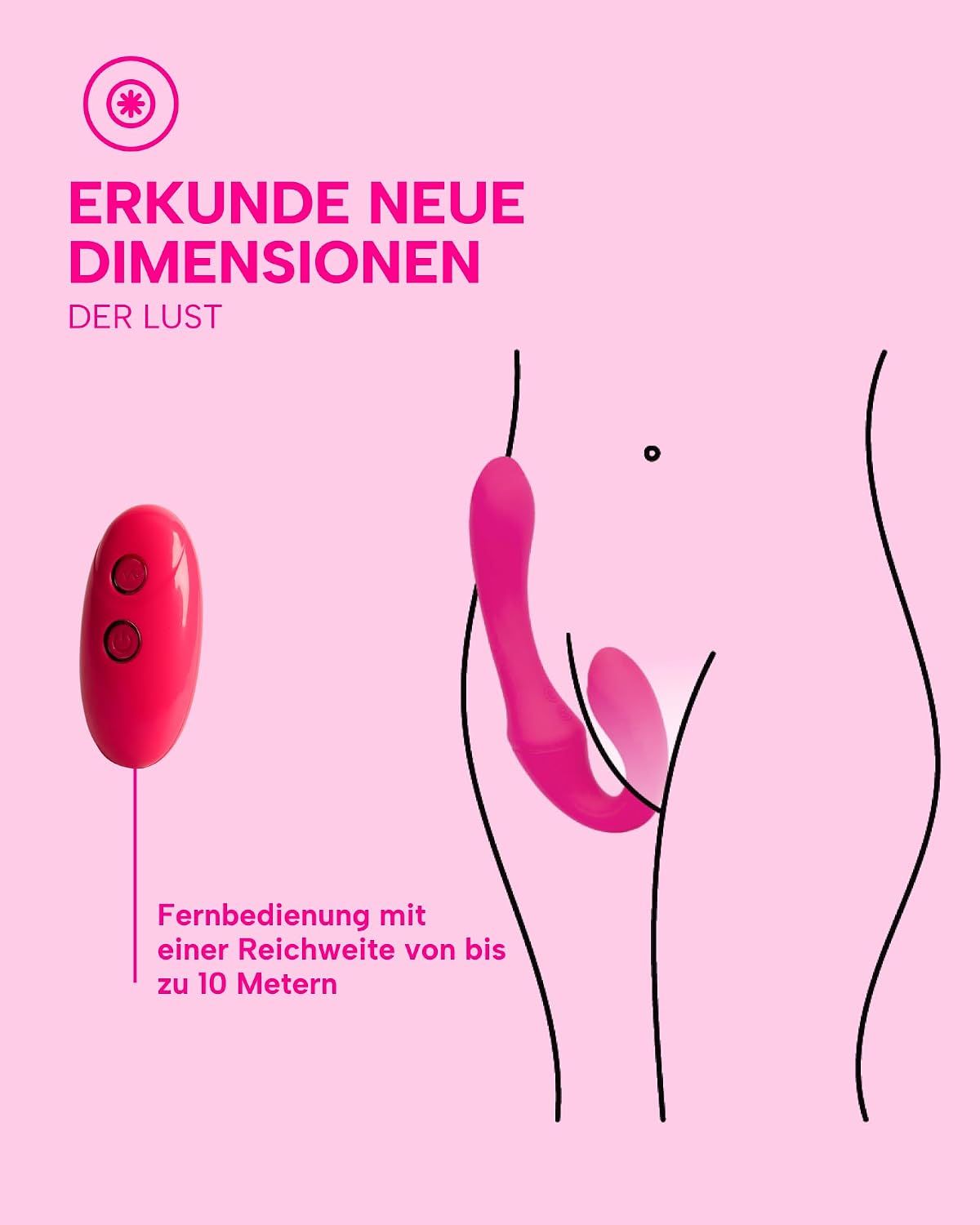 MySecretCase Pegaso Doppelvibrator ohne Gurt