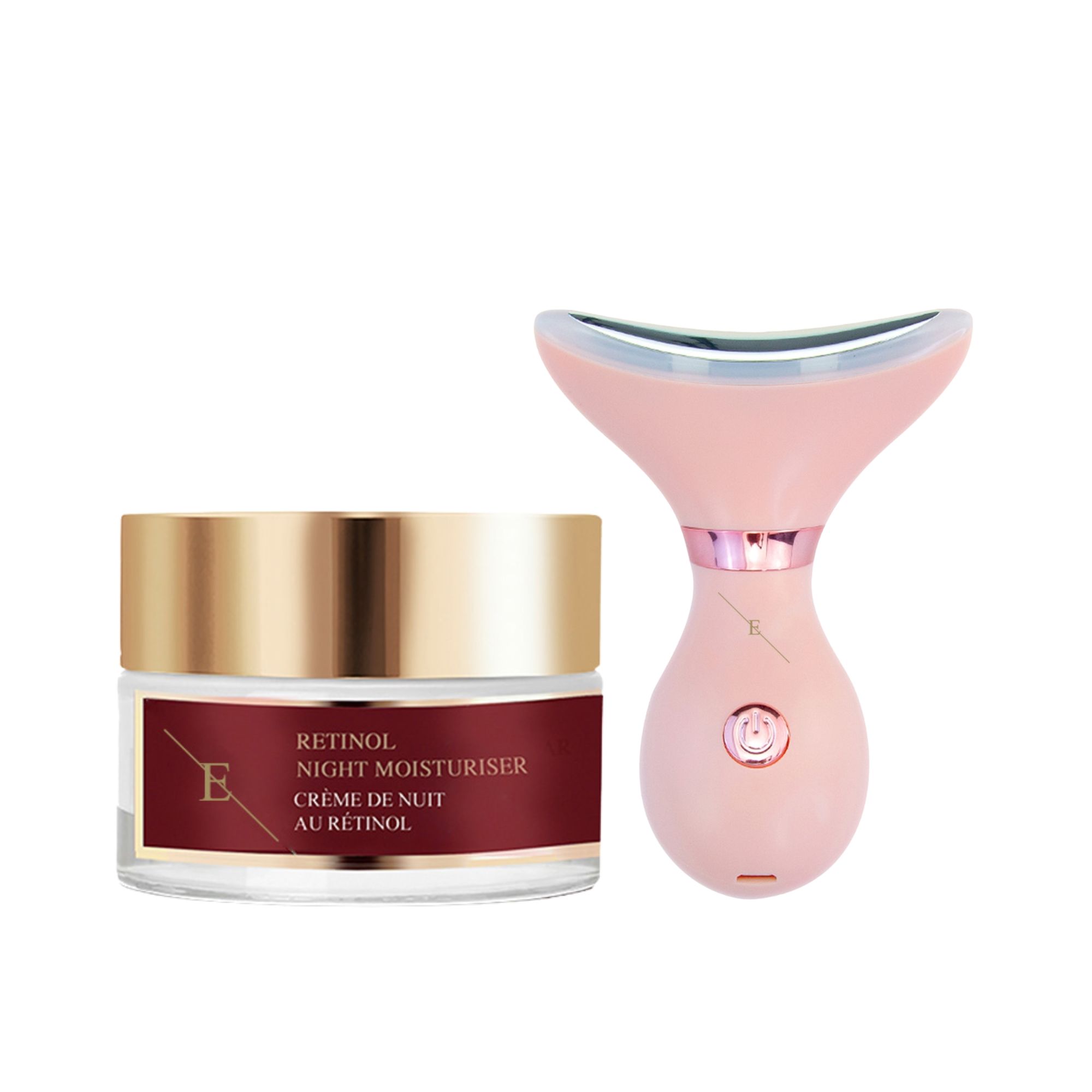 ErthSkin London LED Hals Kiefer Rosa Duo Retinol