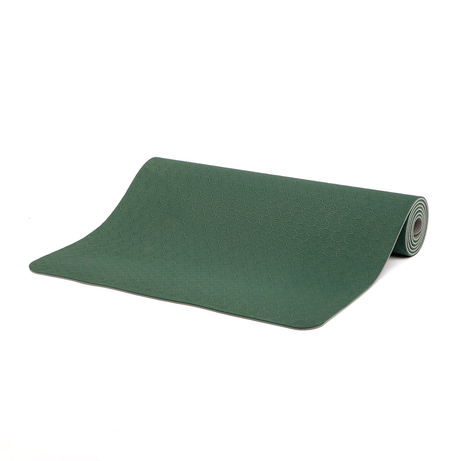 Yogamatte Lotus Pro, TPE dunkelgrün/anthrazit  942-NGR