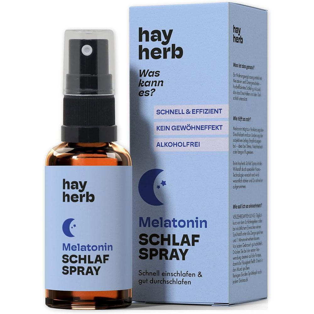 hay herb Melatonin Schlaf Spray