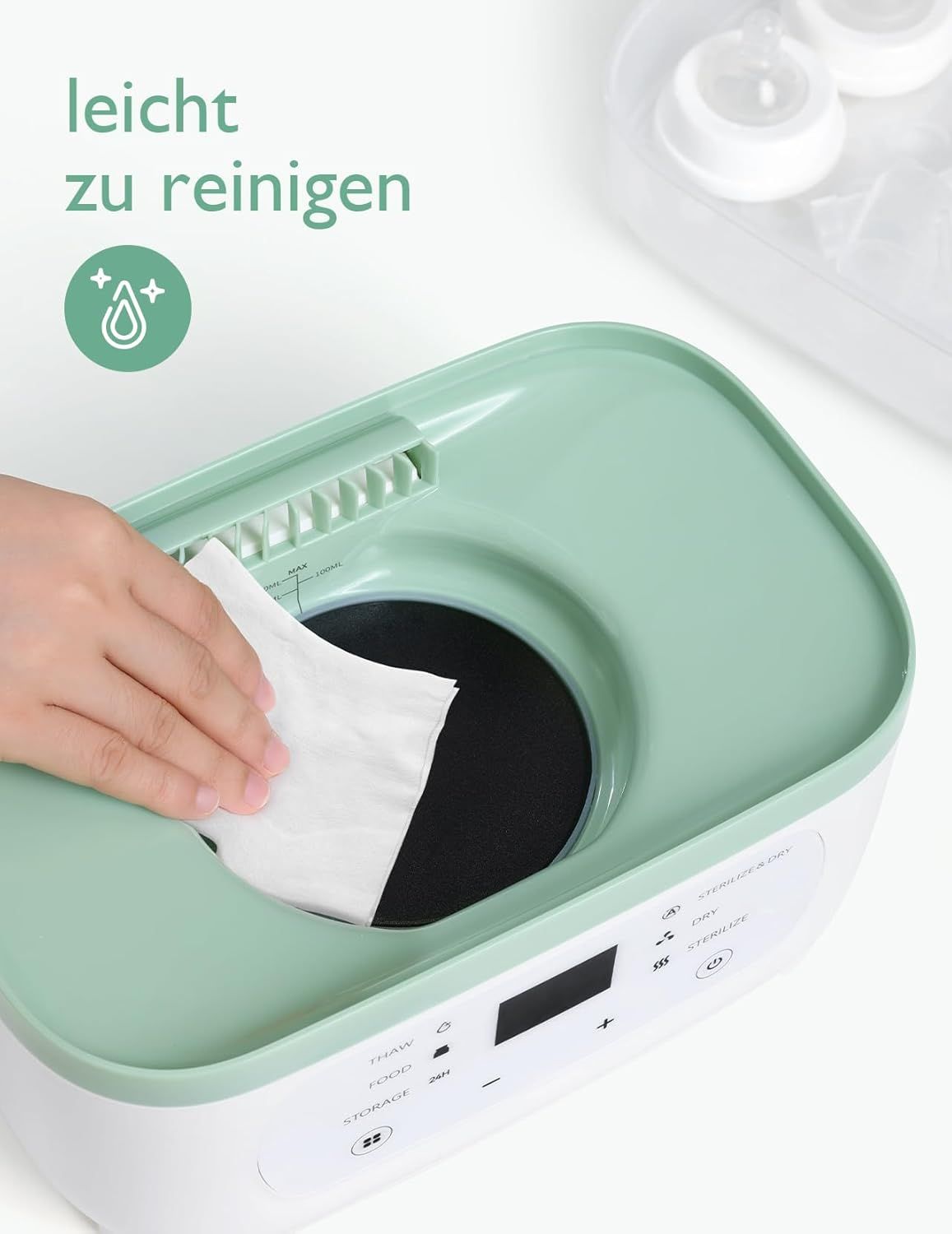 Momcozy Elektrischer Dampfsterilisator für Babyflaschen