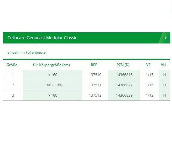 L&R Cellacare® Genucast Modular Classic Knieorthese