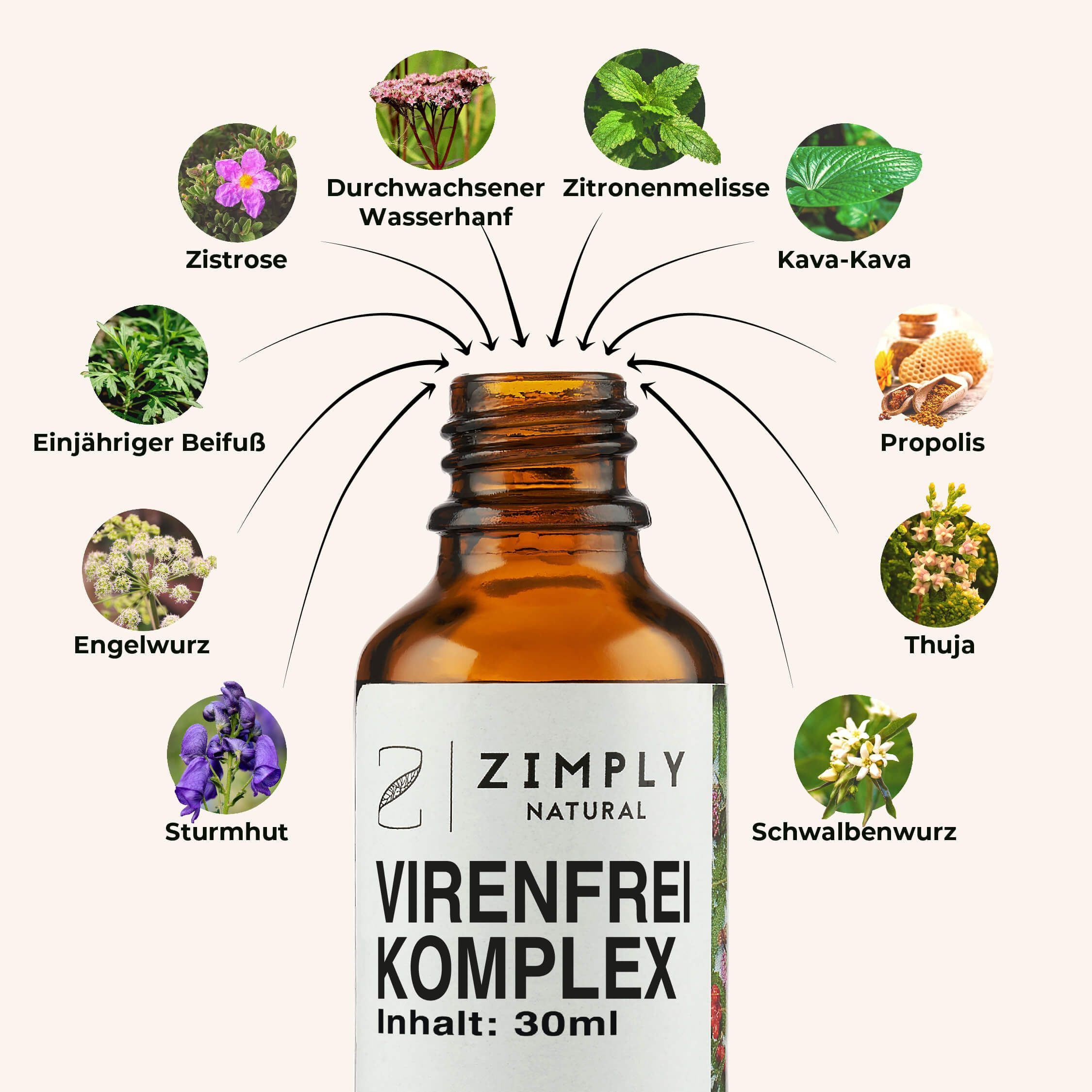 ZIMPLY NATURAL Virenfrei Komplex Spray