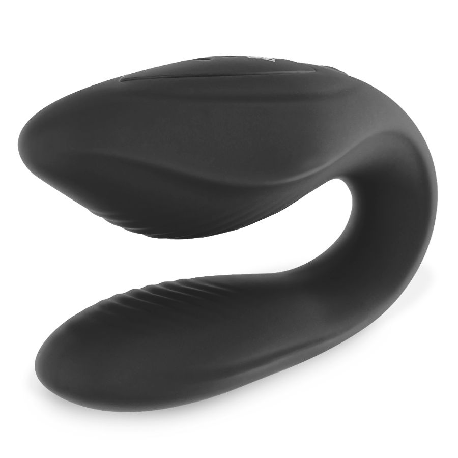 Schwarzer Rithual Kama Vibrator mit U-Form. Keine Fernbedienung sichtbar.