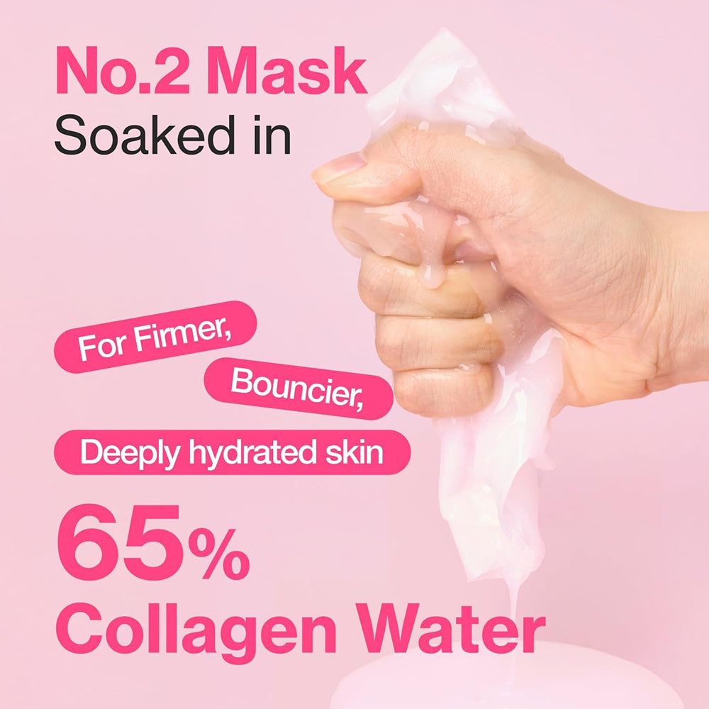 NUMBUZIN Nr.2 Rose PDRN Collagen Plumping Tuchmaske
