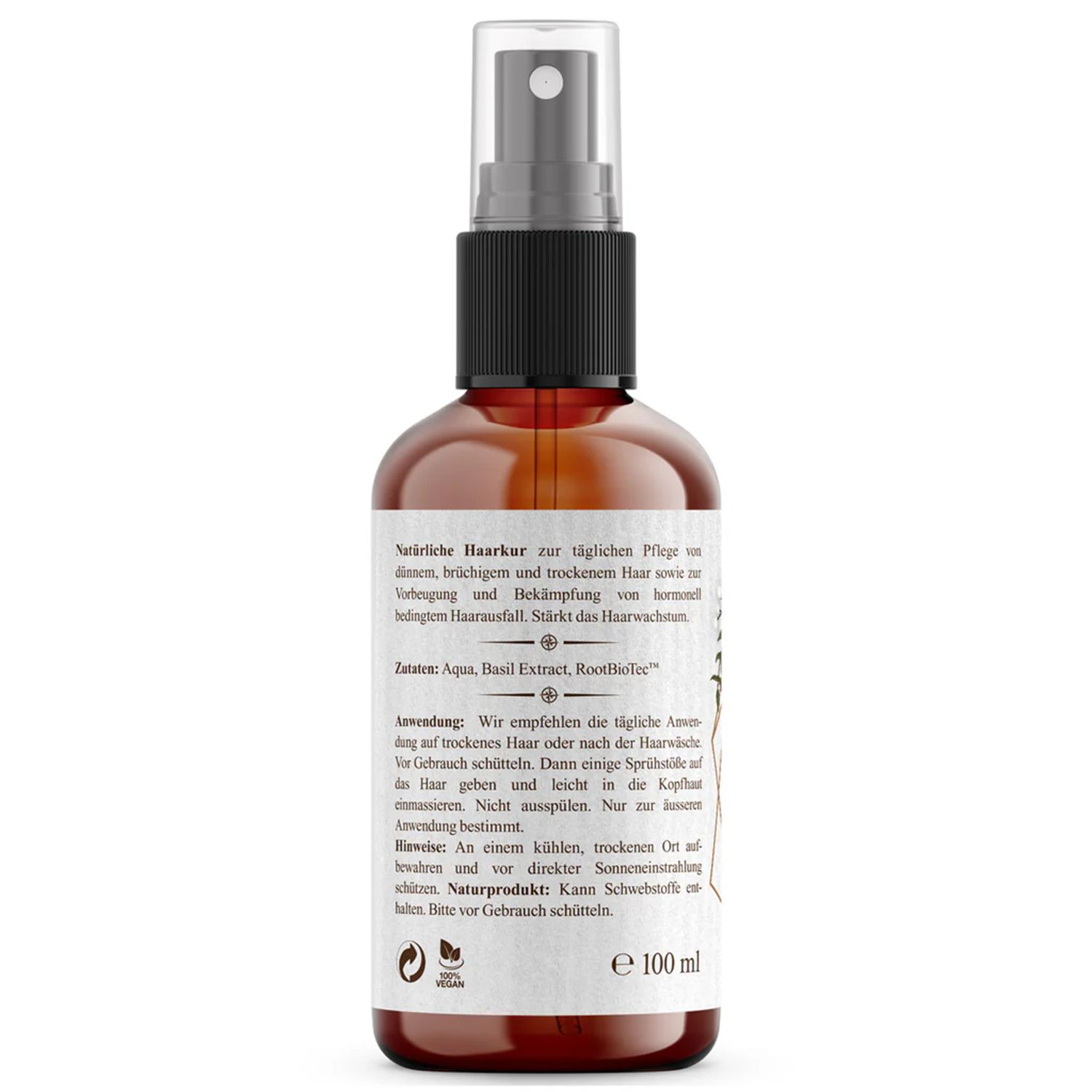 Nordic Pure Basilikum-Extrakt Haarkur mit RootBioTec™