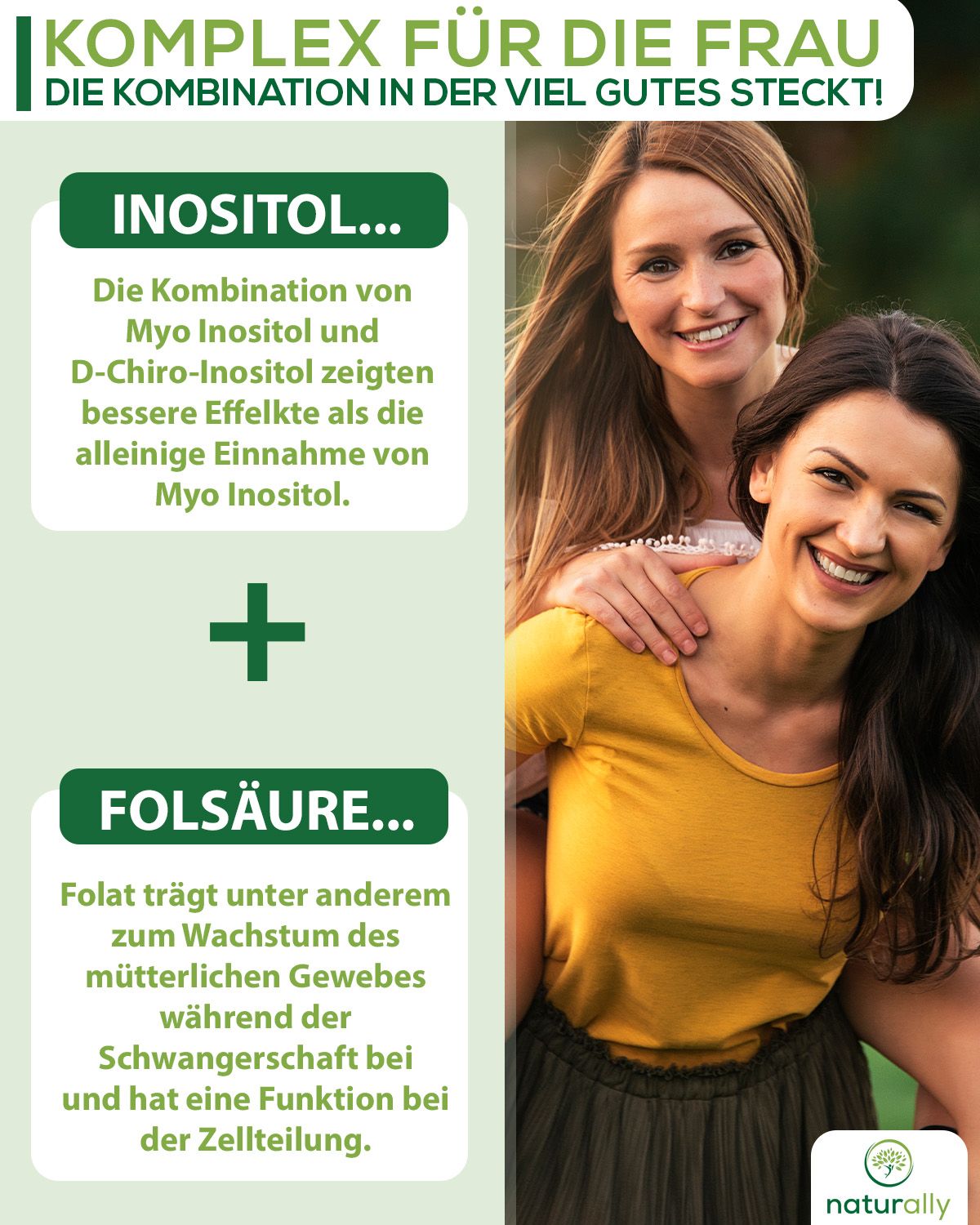 naturally Inositol Komplex | mit Myo Inositol sowie D-Chiro Inositol und Vitaminen
