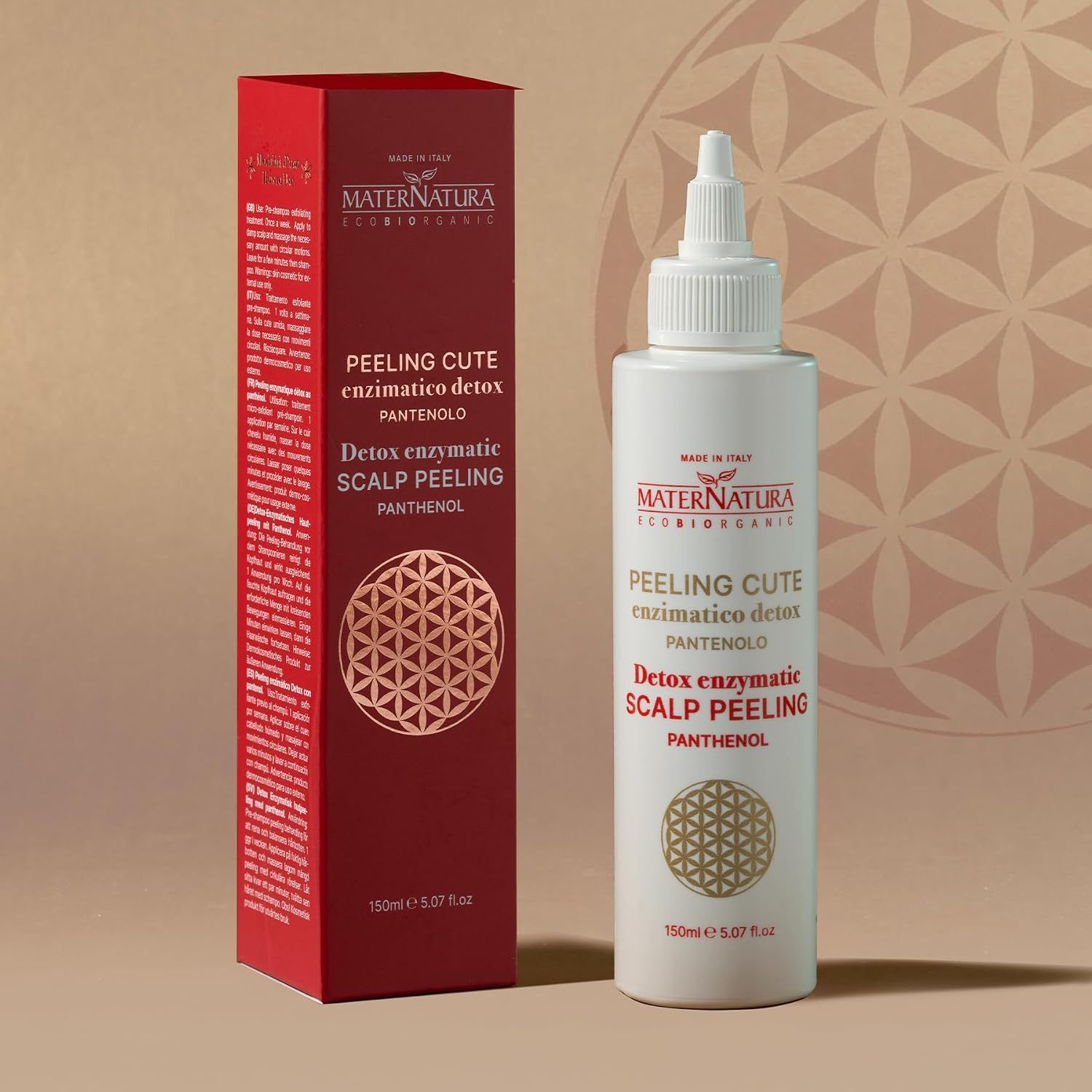 Maternatura "Peeling Cute" Detox Enzymatic Scalp Peeling Tube und Karton.