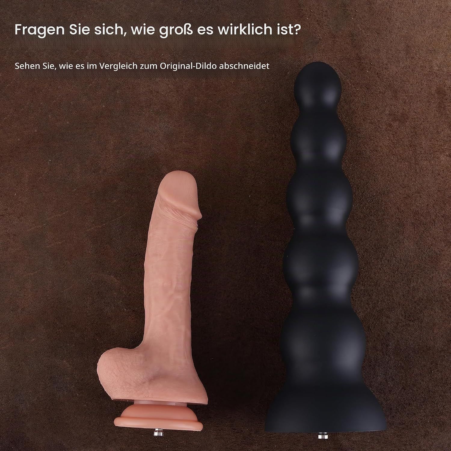 HISMITH Silikon-Analdildo mit fünf Kugeln, 30 cm