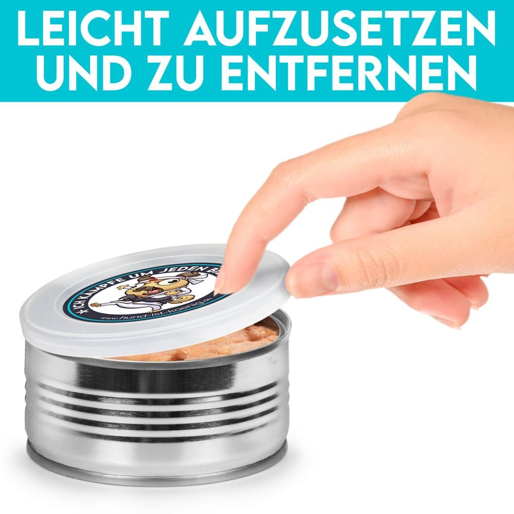 HUND IST KÖNIG® Dosendeckel, Deckel für Dosen halten Tierfutter frisch, schließen Gerüche ein