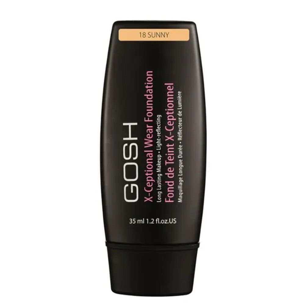 Gosh x-Ceptional Wear Foundation Long Lasting Makeup 18 Sunny