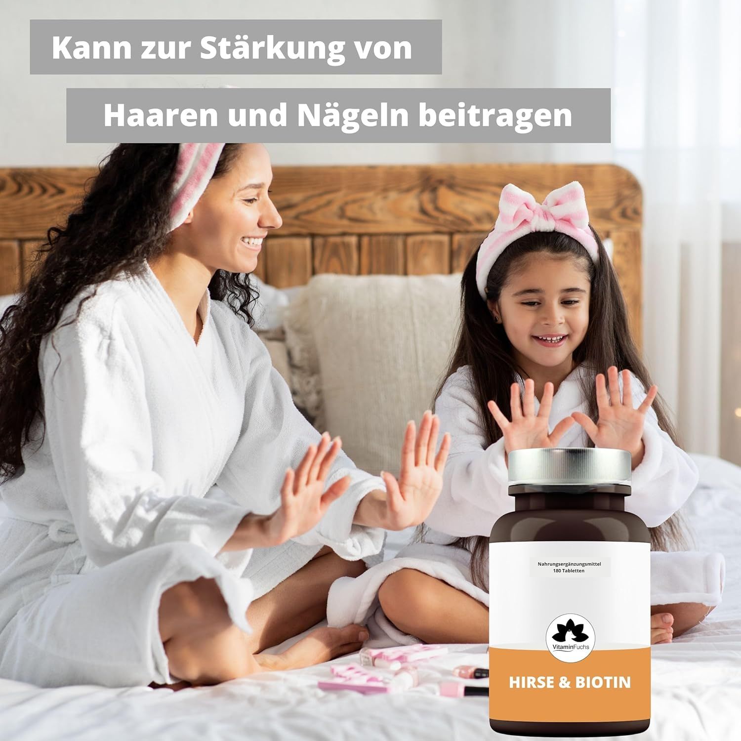 Hirse und Biotin Tabletten von VitaminFuchs