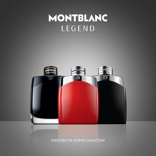 Drei Montblanc Legend Düfte: Eau de Parfum, Red, und ein weiterer.