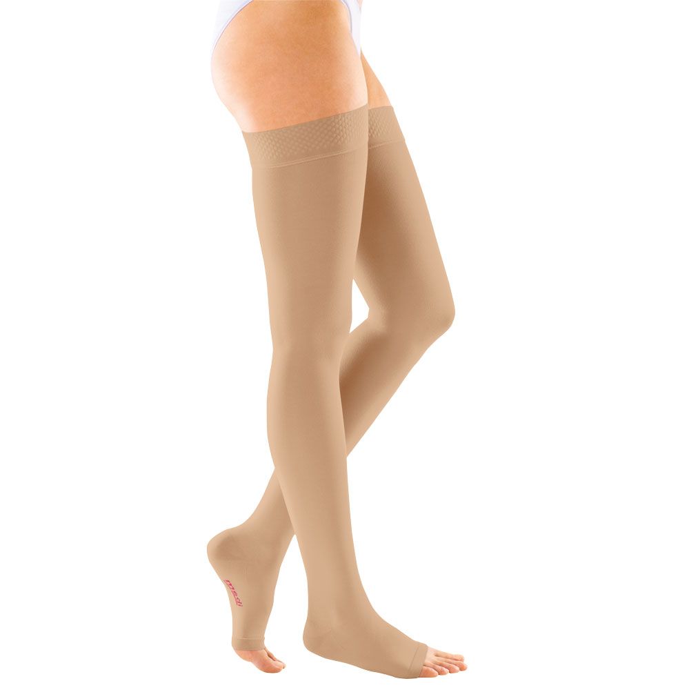 mediven® forte CCL2 AG Schenkelstrümpfe normal (72-83 cm) o. Fußspitze Noppenhaftband