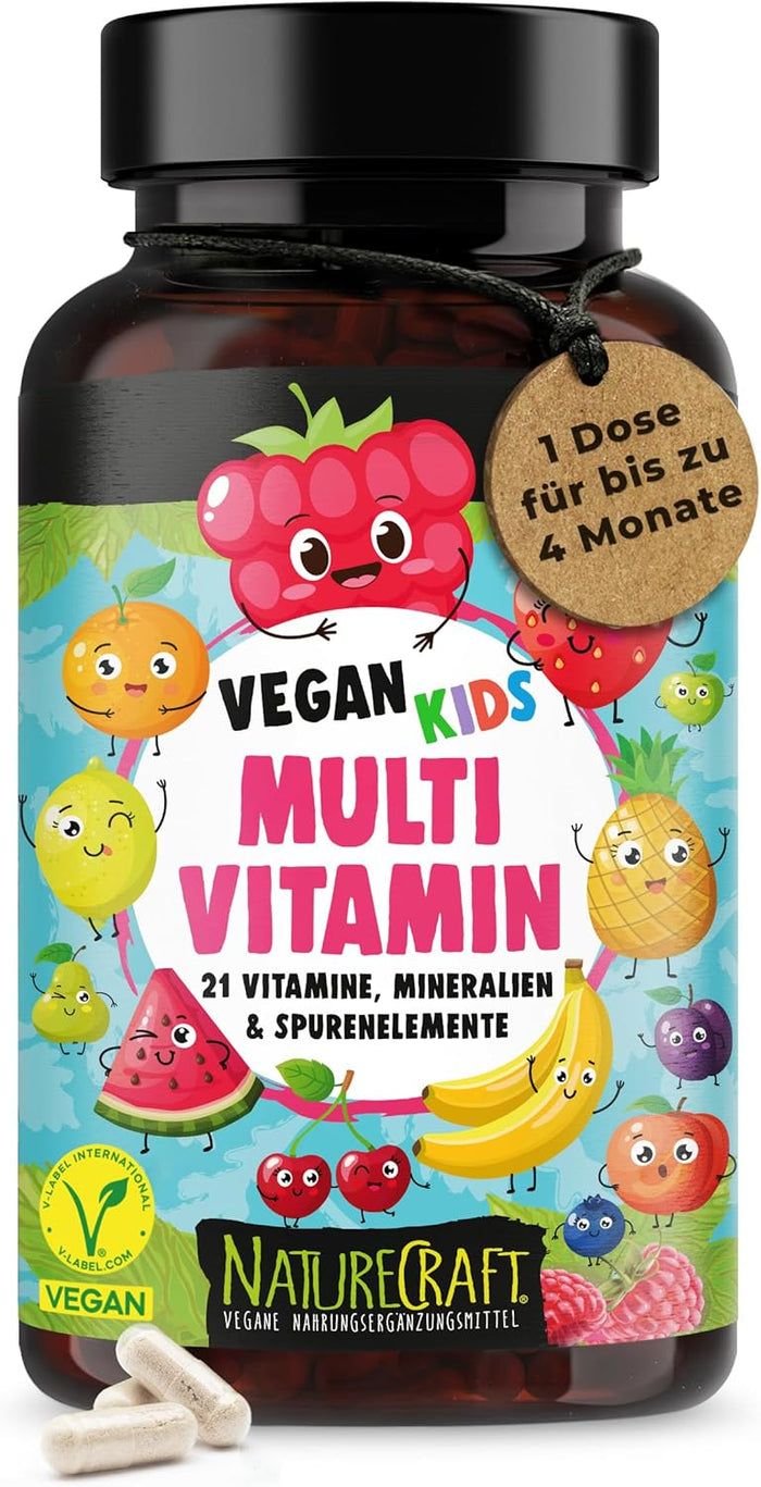 NatureCraft Vegan Kids Multivitamins