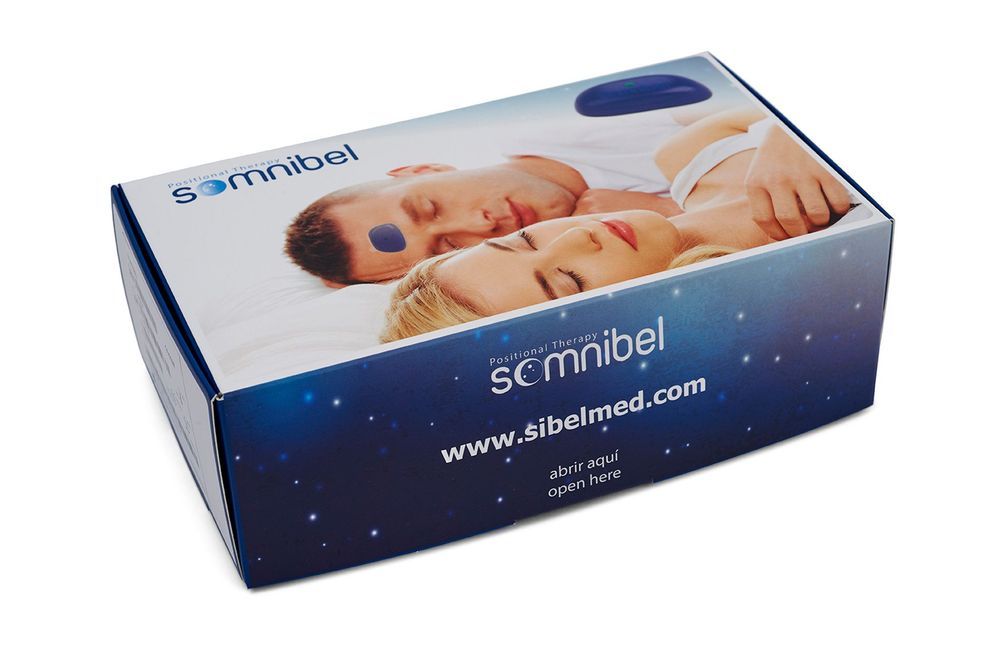 Verpackung mit Produktabbildung. Aufschrift 'somnibel' und 'sibelmed'.