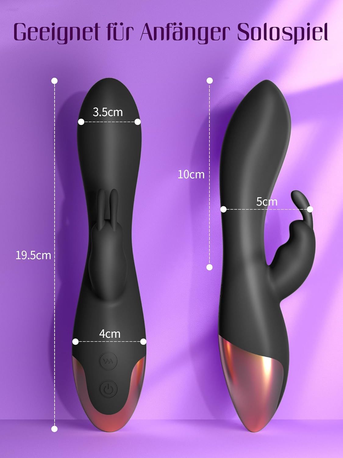 HIVEFUN Diloschwanz G Punkt Vibrator Schwarz