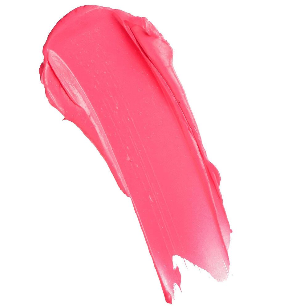 Pinkfarbener Lippenstift-Swirl. Creme-Textur. Hintergrund weiß.