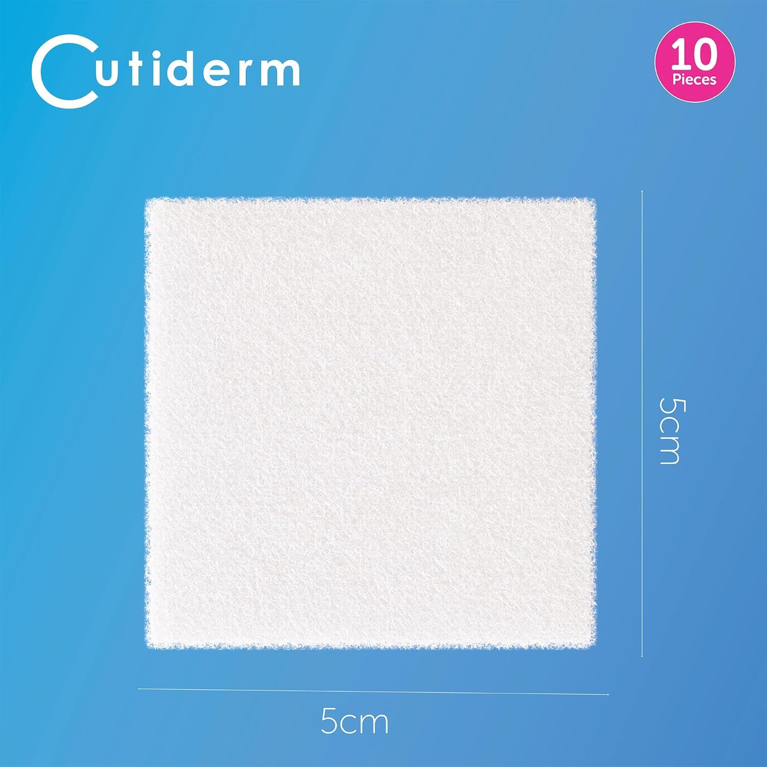 Cutiderm Wundkompresse, Kalziumalginat, niedrig haftend, 5 cm x 5 cm