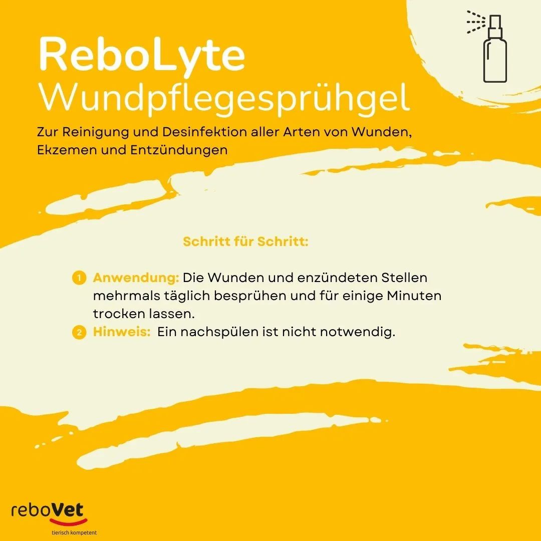 ReboLyte® Wundpflegesprühgel: Zur Reinigung und Desinfektion von Wunden, Ekzemen und Entzündungen.