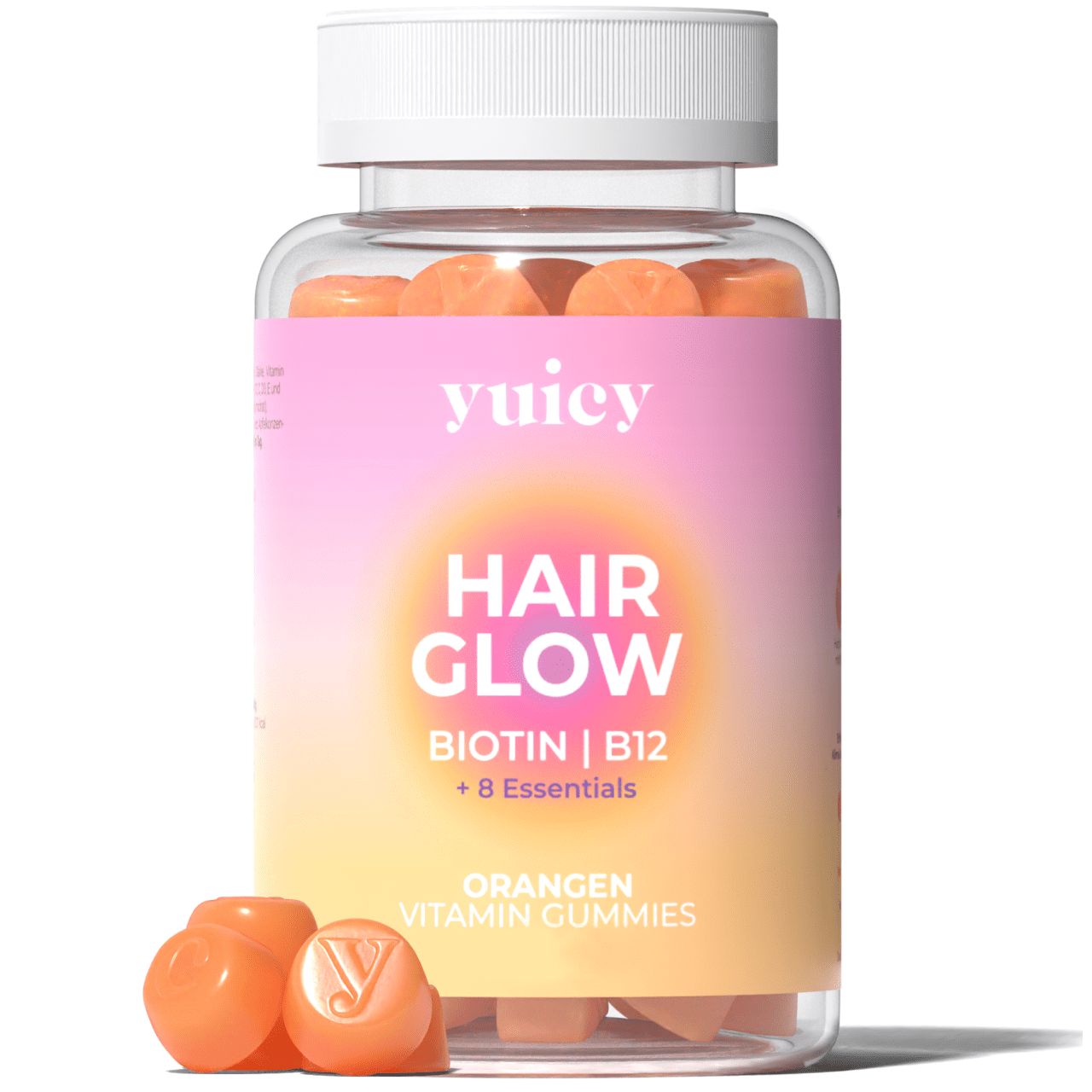 yuicy Hair Glow Biotin Gummies für Haarwachstum