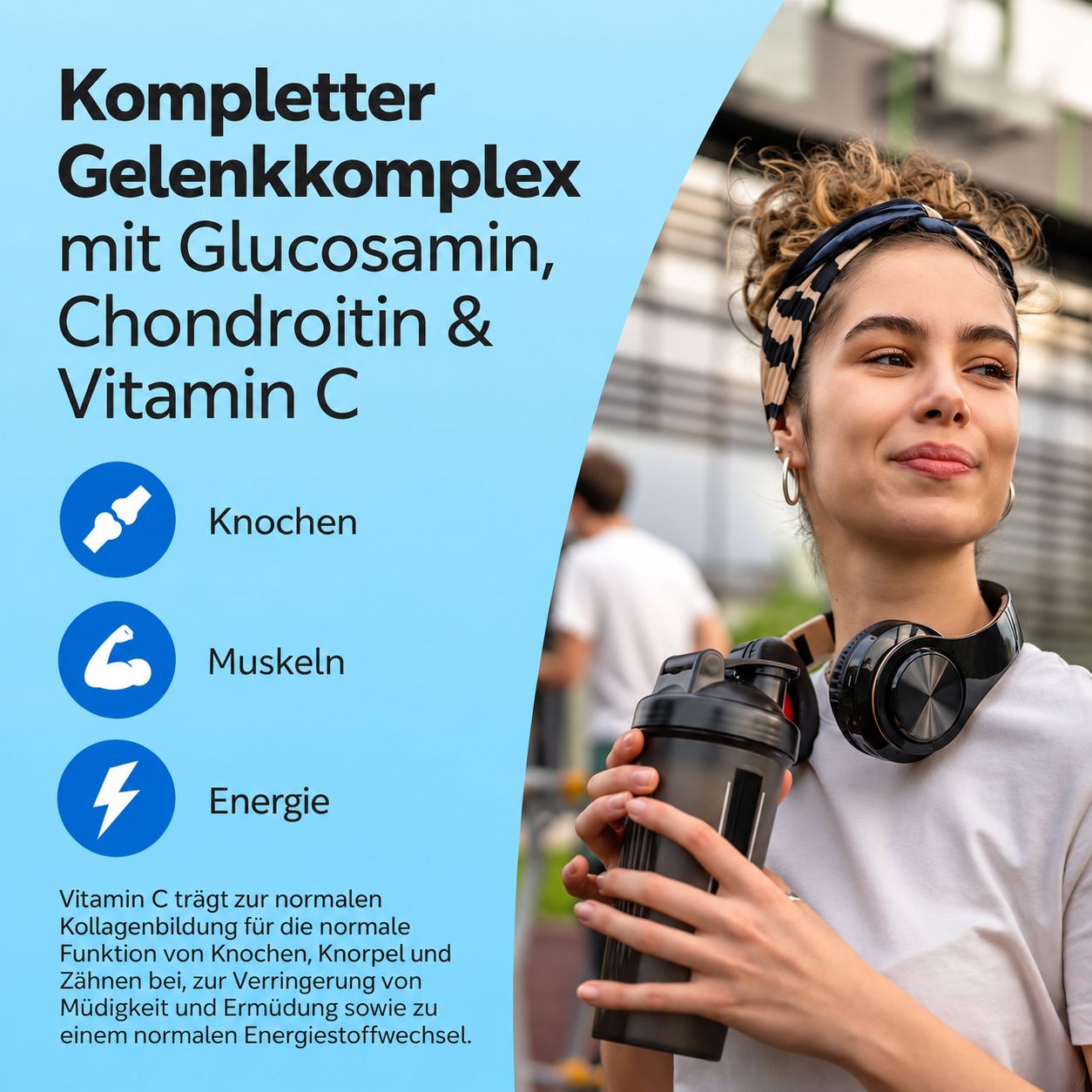 Nutravita Glucosamin Chondroitin mit Kurkuma und Ingwer