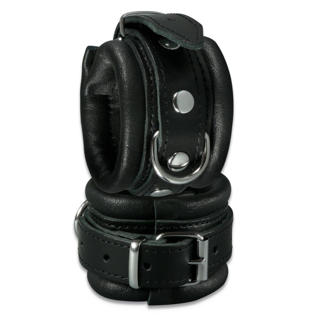xx-dreamstoys Leder-Handfessel schwarz