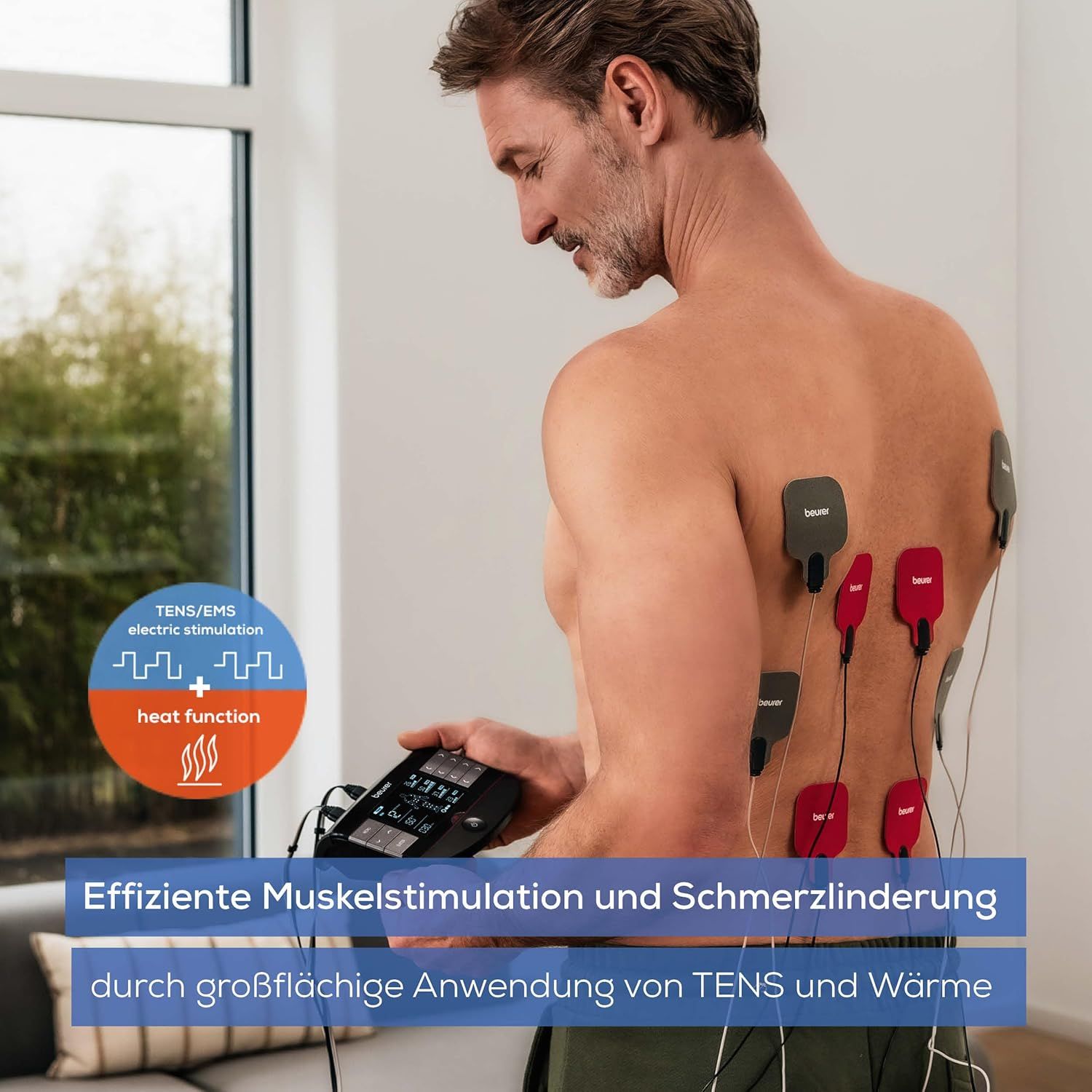 Beurer Digital TENS EMS Gerät mit Wärmefunktion  4-in-1