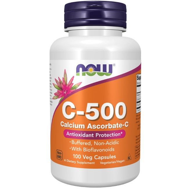 Now Foods Vitamin C-500 Calcium-Ascorbat-C 100 Veg-Kapseln