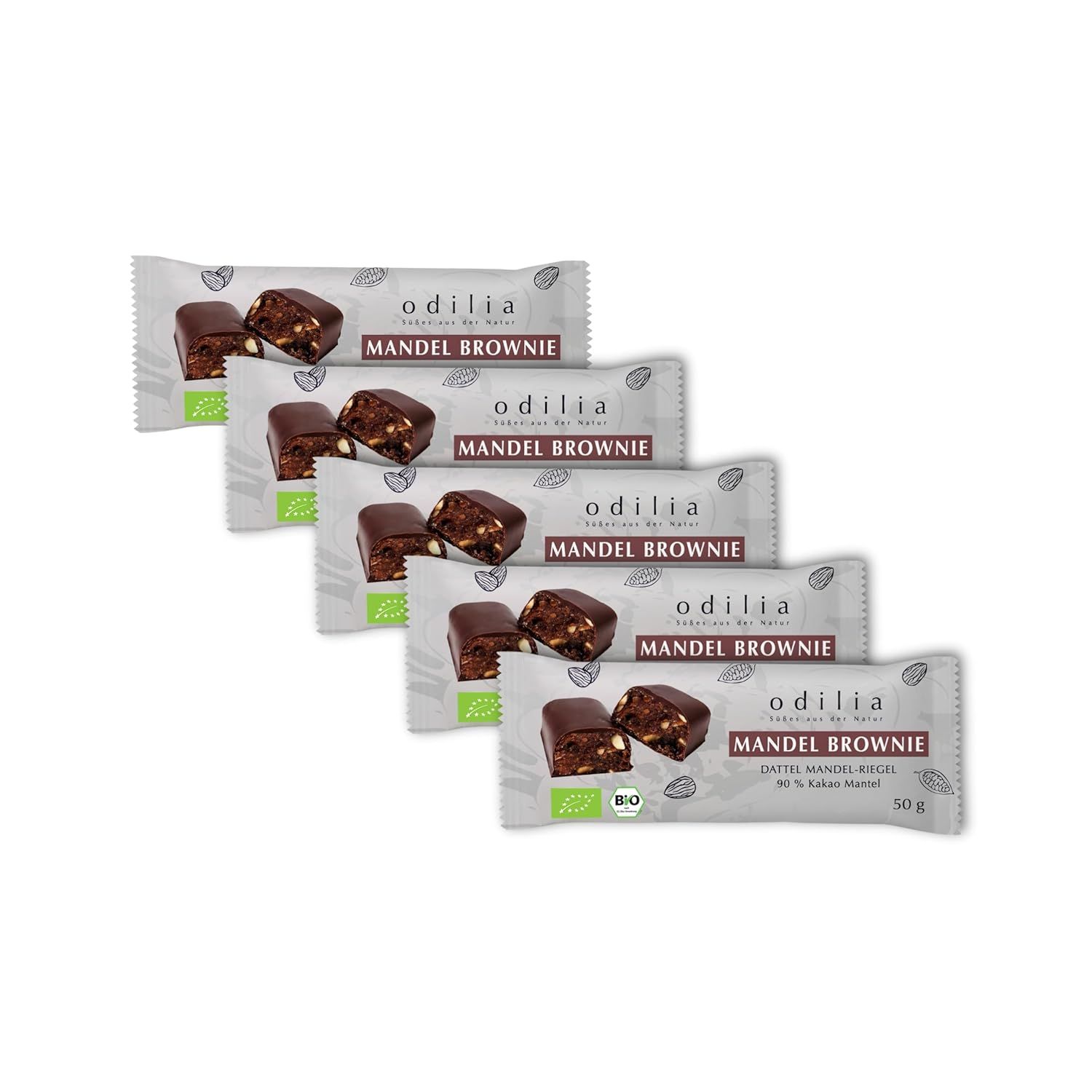 odilia Mandel Brownie Bio Dattel-Mandelriegel