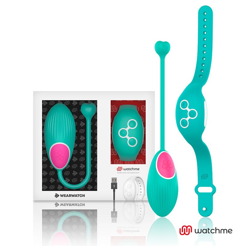 Wearwatch Vibro-Ei mit Fernbedienung und Ladekabel im Karton.