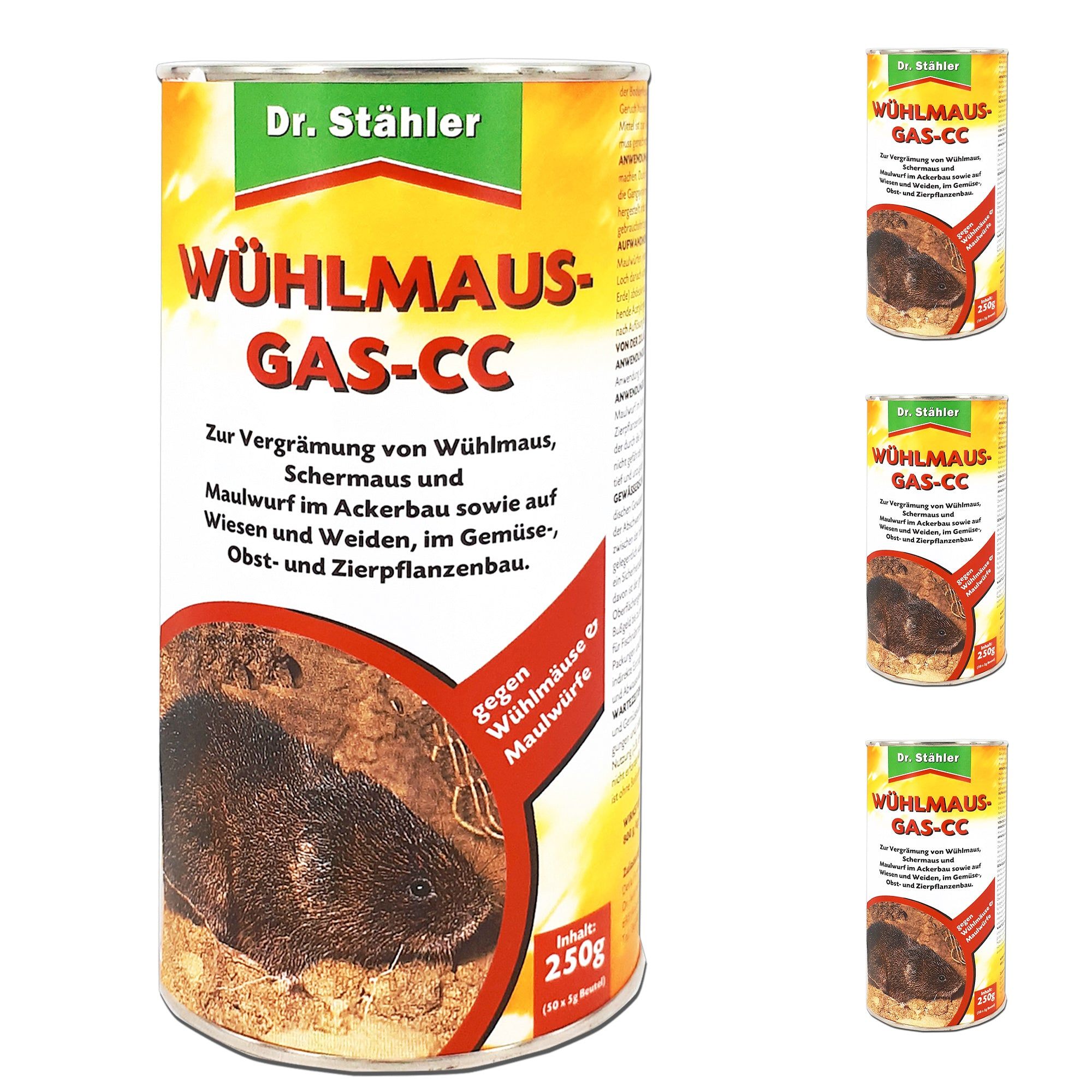 SILBERKRAFT Wühlmausgas