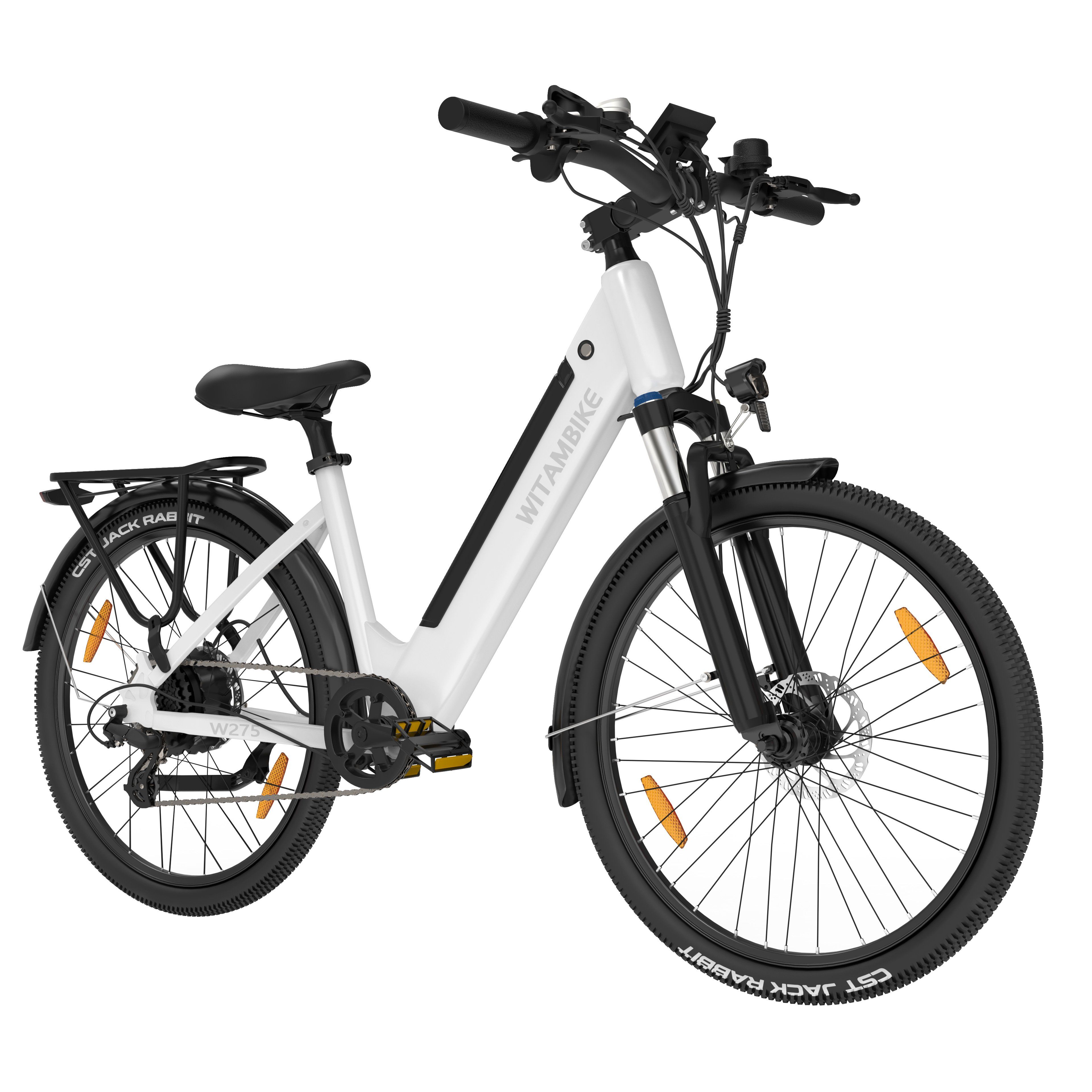 WITAMBIKE W275 E-Bike für Pendler, 36V 13Ah, 27,5" x 2,10 Reifen