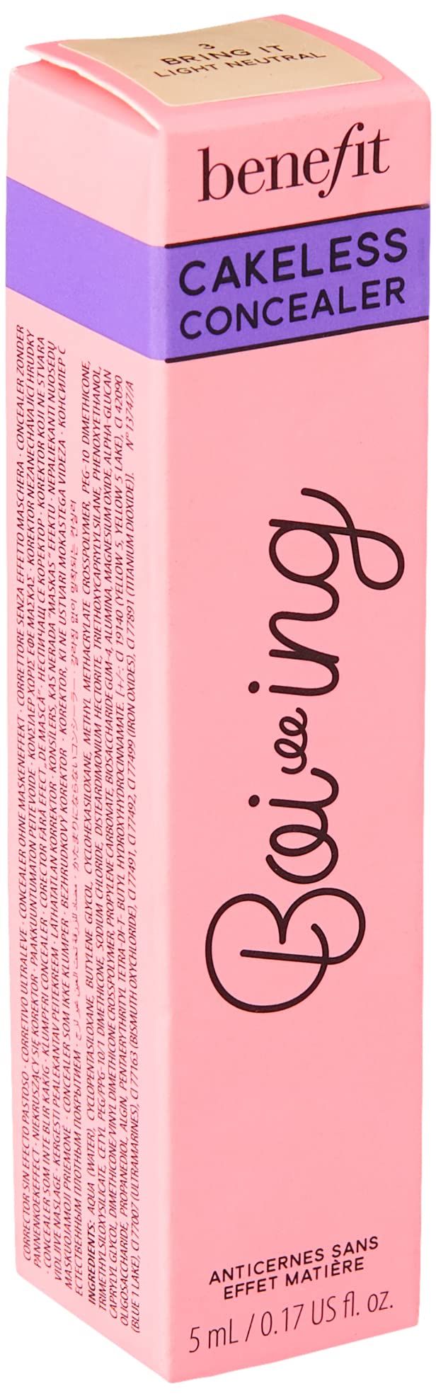 Rosa Verpackung mit Produktnamen und -bezeichnung. Enthält Inhaltsstoffe und Volumenangabe.