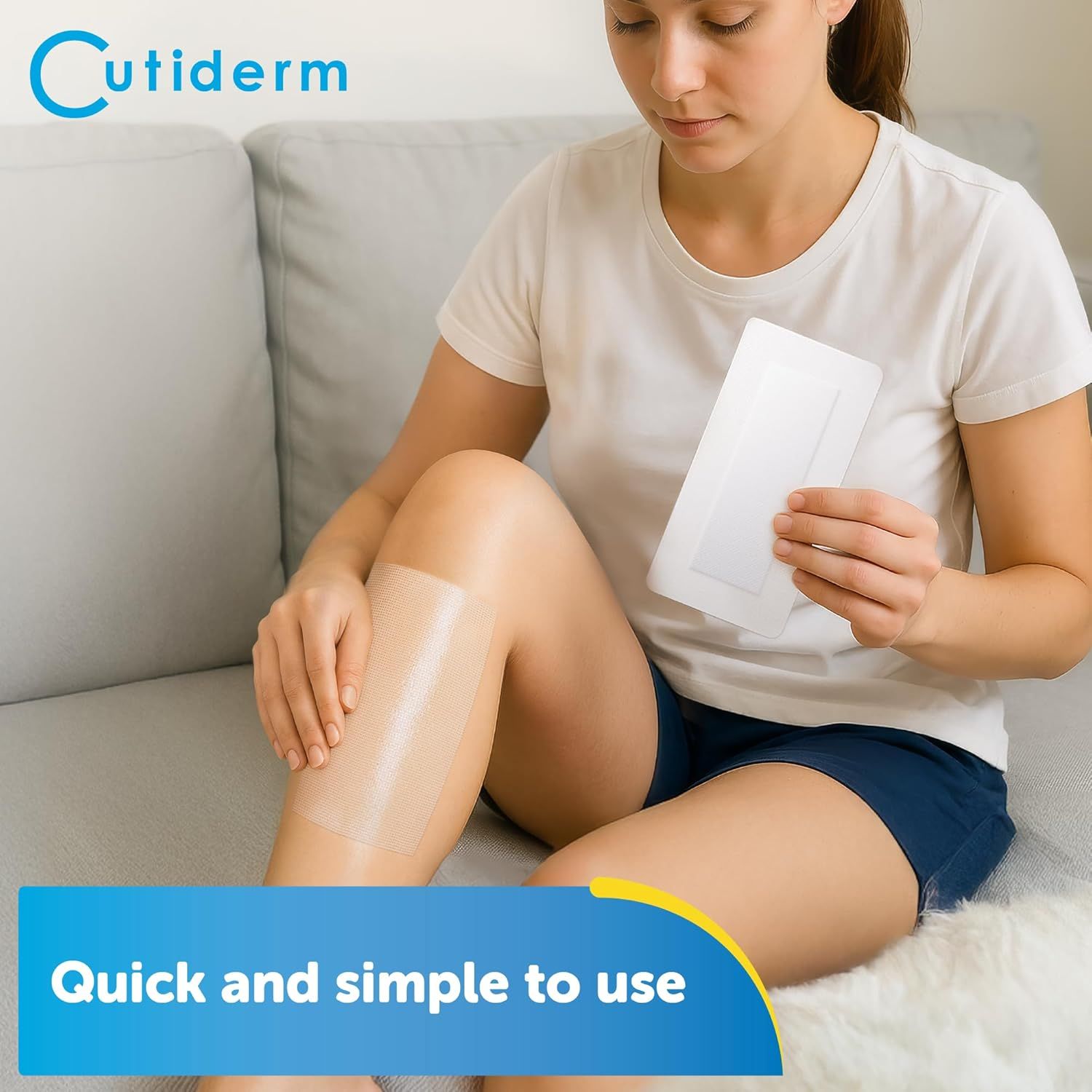 Cutiderm sterile Paraffingaze Kompresse 10 cm x 20 cm