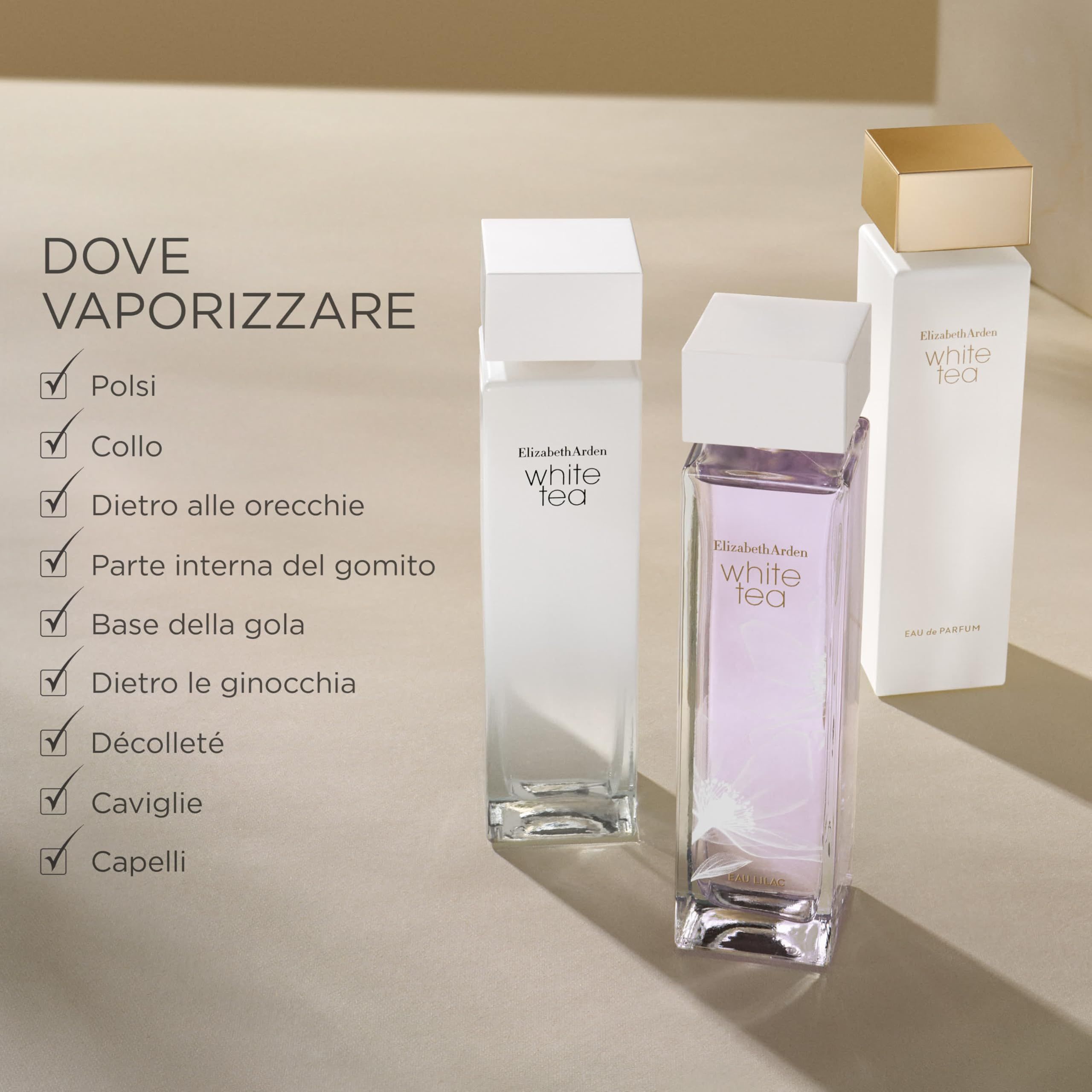 Elizabeth Arden White Tea Eau de Parfum Flakons.
