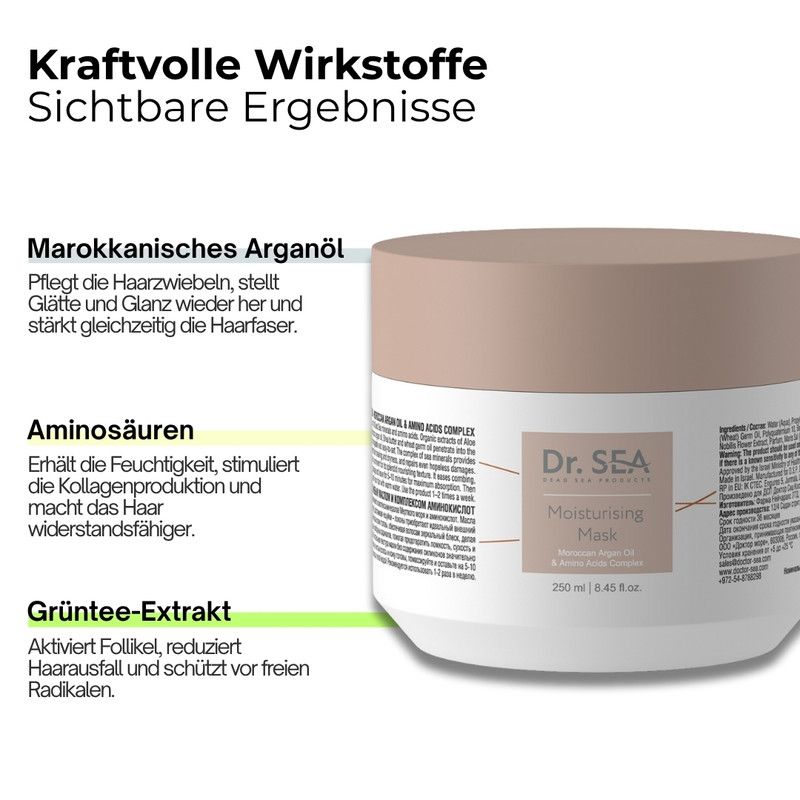 DR. SEA – Haarmaske Argan & Aminosäuren