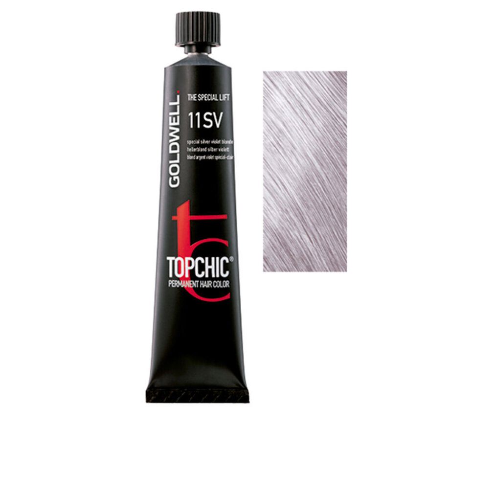 Goldwell Topchic Hair Color Coloration (Tube), 11SV Helles Blond Silber Violett