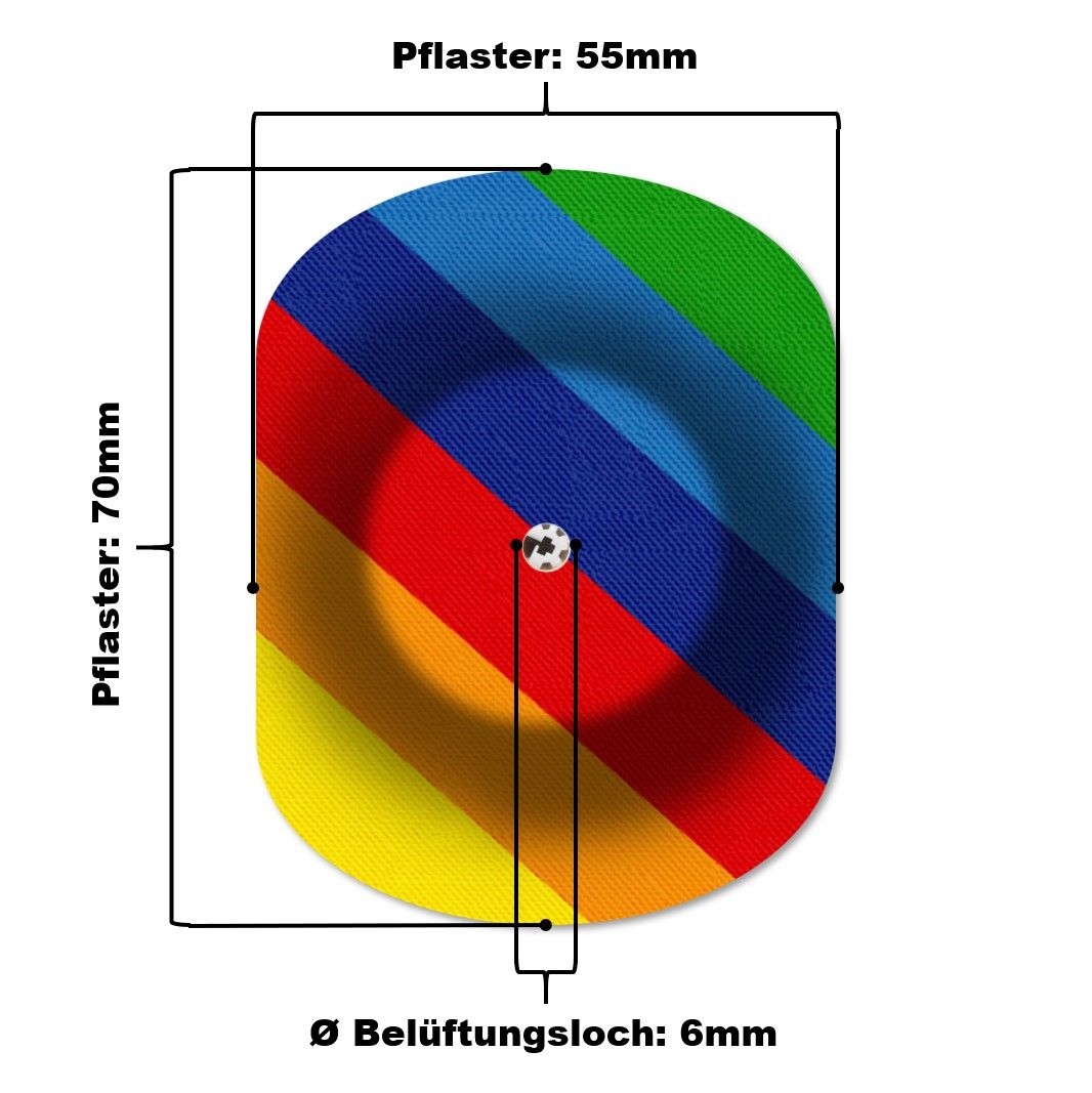 MySweetStitch | Fixierpflaster Freestyle Libre 1 & 2 mit Belüftungsloch