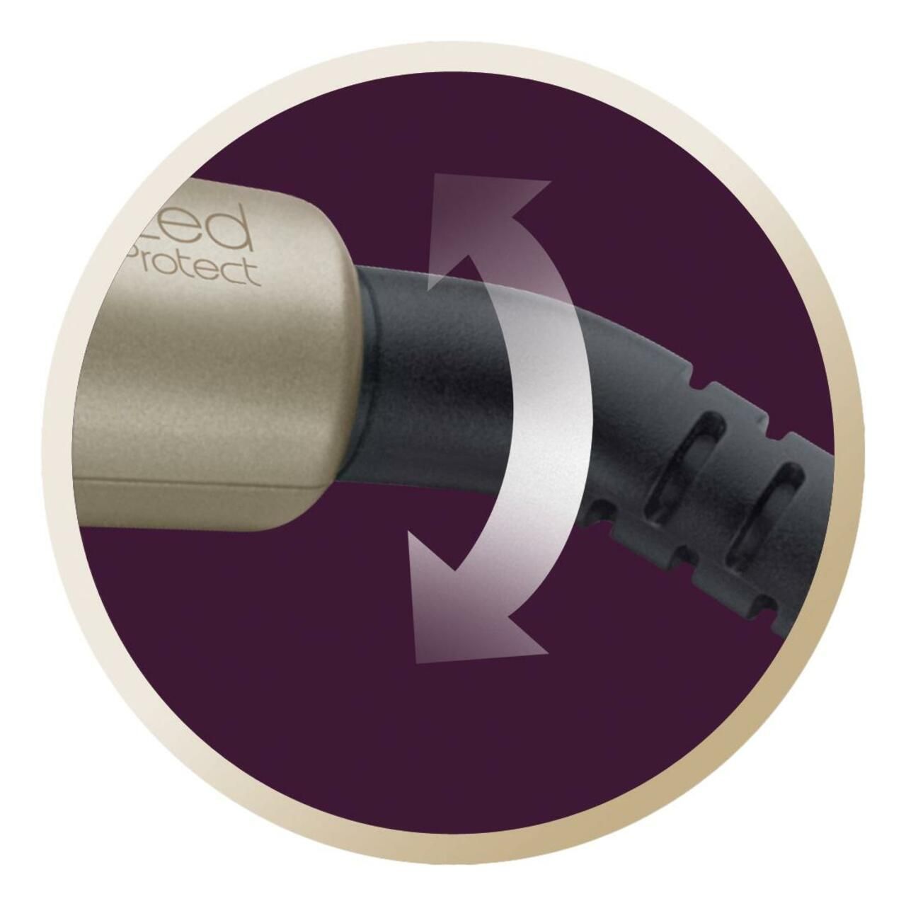 Nahaufnahme des Kabels. Drehbarer Anschluss.