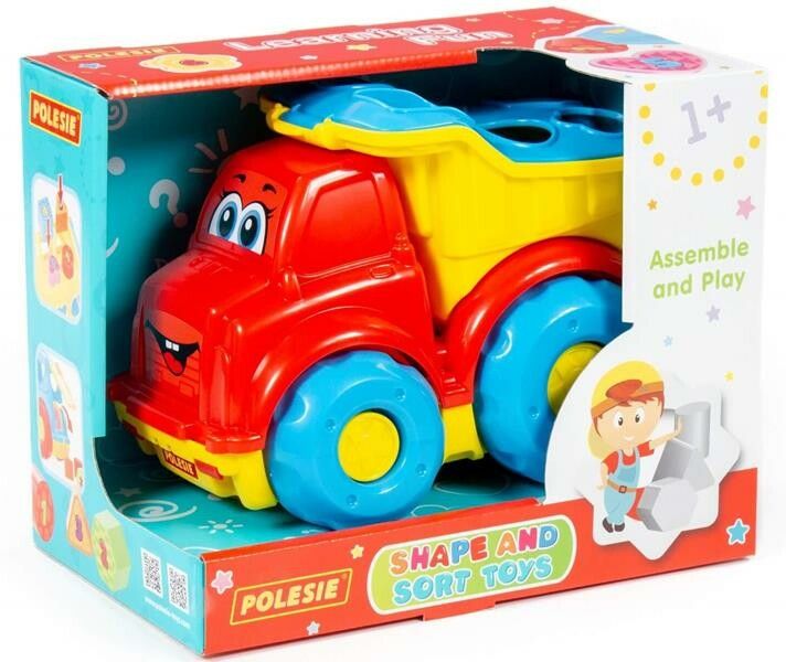 Polesie Sortierspiel Steckspiel Würfel Baby Lernspielzeug mit Zahlen-Stecksteinen +12M