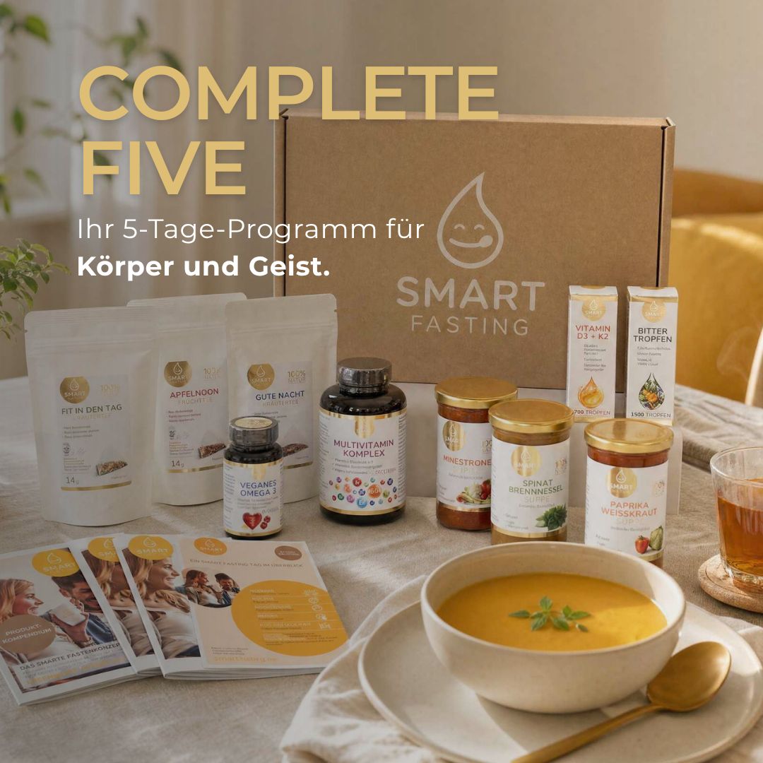 Smart Fasting® COMPLETE FIVE Fastenbox - 5 Tage - natürlich - mit Dr. Lischka, nach Buchinger