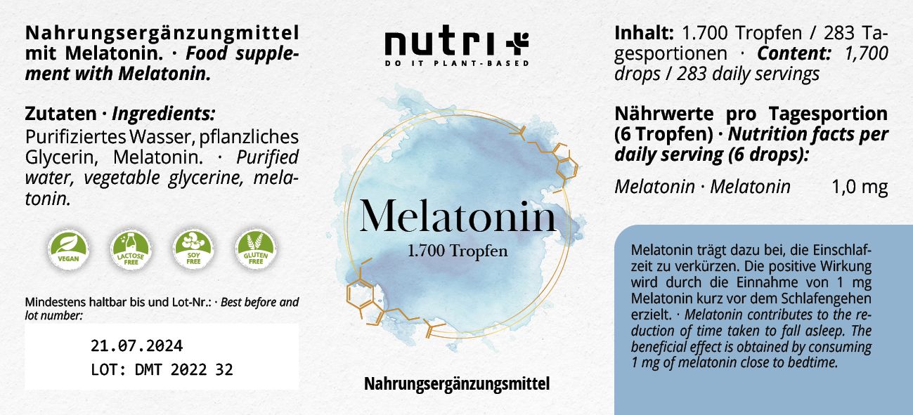 Nutri+ Melatonin Tropfen