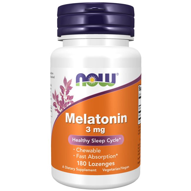 Now Foods Melatonin 3 mg 180 Lutschtabletten