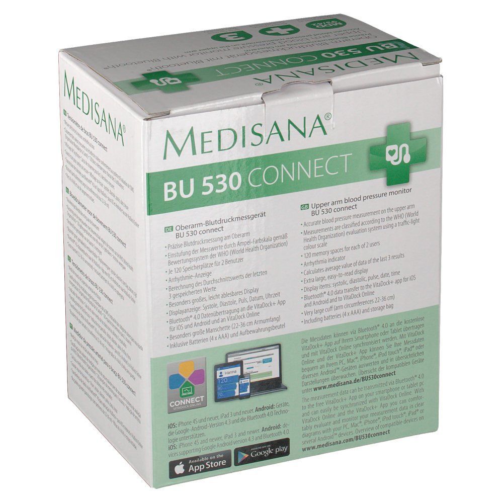Medisana® Oberarm-Blutdruckmessgerät BU 530 connect