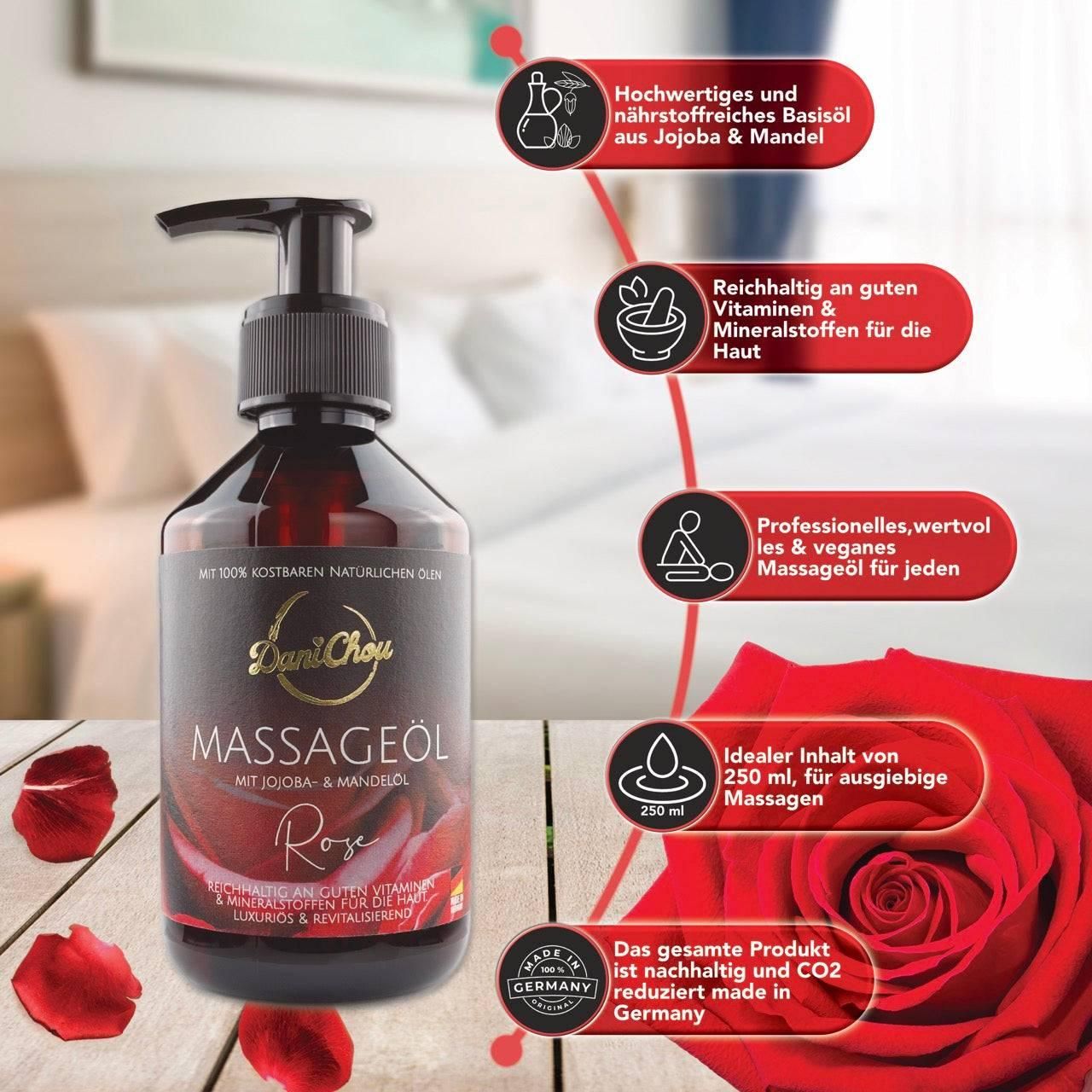 DaniChou Massageöl Rose