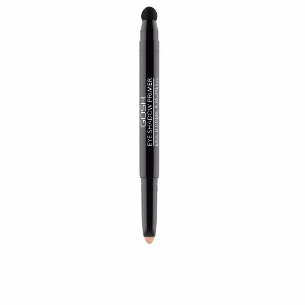 Doppel-Applikator. Oben: Schwamm. Unten: Farbiger Primer. Schwarzer Stift mit GOSH Eye Shadow Primer-Aufdruck.